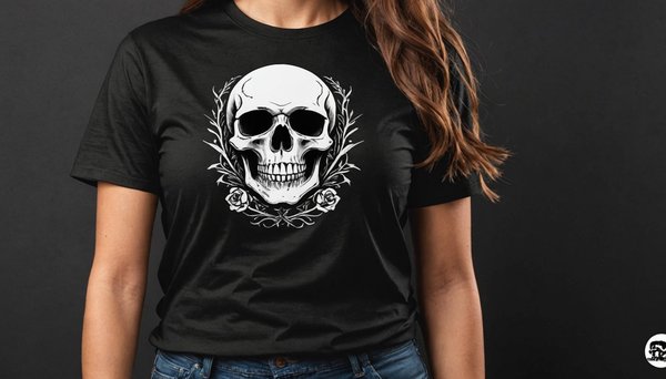 T-shirt tête de mort femme : exprimez votre côté rock !